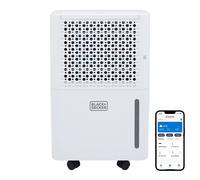 BLACK+DECKER 12L Smart Dehumidifier & Ionizer, 4 Modes, Quiet 38 dB, 2.1L Water Tank, 24 Hour Timer, WiFi App Control - White, BXEH60016GB