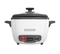 BLACK+DECKER 16-Cup Rice Cooker, 8-Cup Uncooked Rice, Steaming Basket, Removable Non-Stick Bowl, One Touch, Keep Warm
