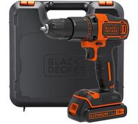 Black & Decker Hammer Drill 2 Gear 18V Lithium-ionionic 400mA Charger Including Battery and Kit Box Plastic and metal