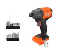 BLACK+DECKER 18V Brushless Cordless Impact Driver, BLIM78NZ-XJ | Tool Only (Without Battery), 20 Drill Bits Included, Battery and Charger Not Included