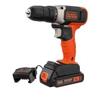 Black+Decker Black & Decker 18V Cordless Drill Driver X1 1.5Ah Battery + Charger Bcd001C1-Gb