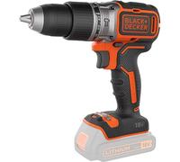 BLACK+DECKER 18V Cordless Brushless 2 Gear Hammer Drill, High Performance with 28,050 BPM, 52Nm Torque, 2 Speed Settings for Wood and Steel Drilling, Bare Tool, BL188N-XJ