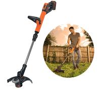 Black & Decker 18V Cordless Grass Trimmer 28cm 2.0Ah Battery Strimmer
