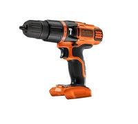 BLACK+DECKER 18 V Cordless Hammer Drill with 11 Torque Settings, Battery Not Included, BDCH188N-XJ