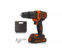 Black Decker 18V Cordless Hammer Drill Battery Charger Case DIY Tool UK Compact
