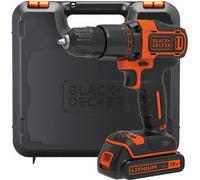 Black & Decker Hammer Drill 2 Gear 18V Lithium-ionionic 400mA Charger Including Battery and Kit Box Plastic and metal