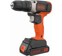 Black+Decker Black & Decker 18V Cordless Drill Driver X1 1.5Ah Battery + Charger Bcd001C1-Gb