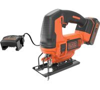 BLACK DECKER 18V Cordless Jigsaw - Black & Orange, Black,Orange