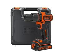 Black & Decker Hammer Drill 2 Gear 18V Lithium-ionionic 400mA Charger Including Battery and Kit Box Plastic and metal