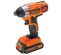 Black+Decker 18V Li-Ion Brushed Cordless Impact Driver (1 X 1.5Ah) - Bdcim18