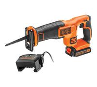 BLACK DECKER 18V Cordless Reciprocating Saw - Black & Orange