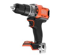 BLACK+DECKER 18V POWERCONNECT Cordless Hammer Drill, 45Nm Torque, 2 Gear Settings, LED Light, Keyless Chuck, No Battery or Charger, BCD383XN-XJ