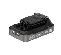 BLACK+DECKER 18V POWERCONNECT Lithium-Ion 18V Battery 2.5Ah, with LED Charge Indicator, Compatible with BLACK+DECKER 18V Cordless Tools, BDL2518S-XJ