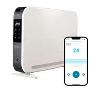 BLACK+DECKER 2.2KW Smart Convection Turbo Heater, 3 Heat Settings, Adjustable Thermostat, 24 Hour Timer, Digital Display, White, BXCV41014GB