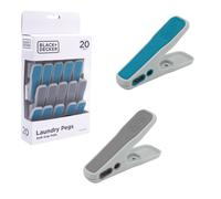 BLACK+DECKER 20 Pack of Pegs - Aqua & Moon Grey