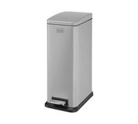 BLACK+DECKER Slimline Pedal Bins / 5L or 20L / 3 Colours / Stylish Modern Design