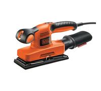BLACK+DECKER 240 W Orbital Sander Power Tool 1/3 Sheet with Kitbox, KA320EKA-GB
