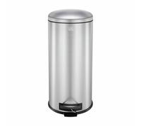 Black + Decker 30 Litre Dome Lid Pedal Bin - Stainless Steel