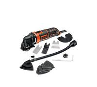 Black & Decker 300W Oscillating Multi Tool + 12 Accessories + Kitbox Mt300Ka-Gb Orange