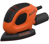 BLACK+DECKER 55 W Detail Mouse Electric Sander with 6 Sanding Sheets, BEW230-GB