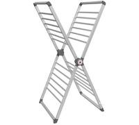 BLACK+DECKER X-Frame Folding Heated Clothes Airer, 12.5m Laundry Drying Space, Energy Efficient, 126 x 71 x 56.5cm, BXAR63189GB
