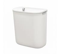 BLACK+DECKER BXBN61279GB Hanging Cupboard Bin, 7.6L Capacity, Double Sided Lid, Mountable on Walls & Cabinet Doors, Light Plastic Body, 26 x 15 x 28cm