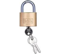 BLACK+DECKER 8711252232034 Padlock with Key Stucco, Yellow