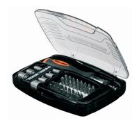 Black+Decker A7062-XJ - Juego de 40 piezas para atornillar con atornillador de carraca