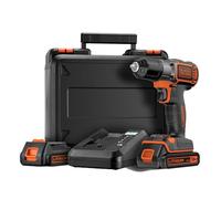 Black + Decker ASD18KB - cordless combi drills (Lithium-Ion (Li-Ion), 18 V, 300 min, Black, Orange)