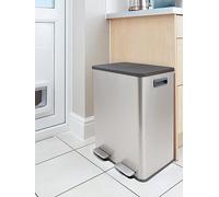 Black & Decker B+D Slim Line 40L Recycle Bin Ilver