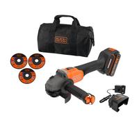 Black & Decker BCG6L8D13-GB 18V Cordless Brushless Angle Grinder - 1 x 2.0Ah