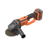 BLACK & DECKER BCG720M1-QW Mini-amoladora 18v 125mm, Velocidad 8.600 RPM, M14, Arranque Suave. Incluye 1 Bateria 4ah De Litio, Cargador, 1 Disc 125mm Y Bolsa De Transporte for DIYers &...