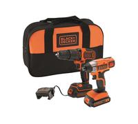 Black + Decker Bck25S2S Twin Kit 18V 2 X 1.5Ah Li-Ion BCK25S2S-GB