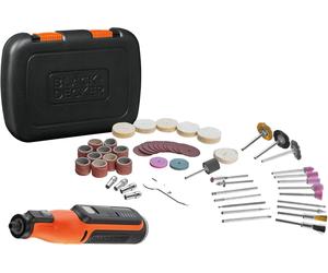 BLACK+DECKER BCRT8IK-XJ 7,2V Rotary Tool with 52 Accessories and A KITBOX, 7.2