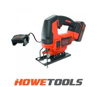 Black+Decker Li-Ion Powerconnect 18V Replaceable Carbon Brushed Cordless Jigsaw (1 X 1.5Ah) - Bdcjs18C13-Gb