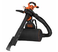 Black+Decker Beblv301 Corded 3000W 230V Backpack & Strap Rake Blower & Vacuum