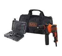 Black+Decker BEH710SA32-QS Schlagbohrmaschine 710 W + Set 32 Zubehör zum Schrauben und Bohren + Transporttasche, 710 W