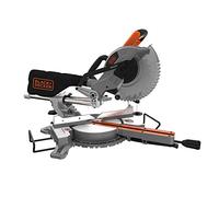 BLACK+DECKER - BES700-QS Miter Saw - 1600 W, 5000 RPM, Blade Diameter 216 mm, Cutting Depth Up to 305 mm, Shadow Line Indicator, Dust Collector Bag