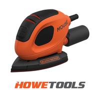 Black & Decker Mouse Detail Sander 55W 10 Accessories In Softbag - Orange/Black