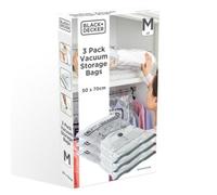 Black+Decker Black & Decker Vacuum Storage Bags - Medium, 50Cm X 70Cm - Pack Of 3 - Heavy-Duty Storage Bags - Space Saving Vacuum Storage Bags