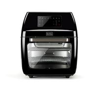 BLACK+DECKER BXAFO1200E - Oil-free fryer combined oven 1700W, 12L, temperature regulable 40º-200ºC, 8 preset programs, transparent door, dishwasher safe, multiple accessories