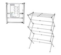 BLACK+DECKER BXAR61069E Extendable Compact Clothes Airer, Cool Grey, 7.5M Drying Space