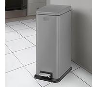BLACK+DECKER Slimline Pedal Bins / 5L or 20L / 3 Colours / Stylish Modern Design