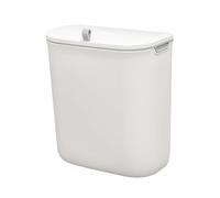 BLACK+DECKER BXBN61279GB Hanging Cupboard Bin, 7.6L Capacity, Double Sided Lid, Mountable on Walls & Cabinet Doors, Light Plastic Body, 26 x 15 x 28cm