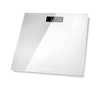 BLACK+DECKER BXBS0001GB Digital Bathroom Scale, High Precision Sensor System, Durable Tempered Glass, LCD Display, White