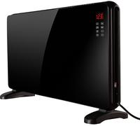 BLACK+DECKER 2KW Smart Glass Panel Heater, 2 Heat Settings, Adjustable Thermostat, Open Window Detection, Weekly Timer, Black, BXCV41011GB