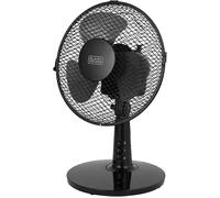 BLACK+DECKER BXFD52003GB Desk Fan with 2 Speeds, Rotary Oscillation, 9”, 20W, Black