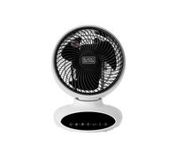 BLACK+DECKER BXFD52009GB 9” Air Circulation Desk Fan with 5 Speeds, Automatic 360° Oscillation, White