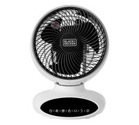 BLACK+DECKER BXFD52009GB 9” Air Circulation Desk Fan with 5 Speeds, Automatic 360° Oscillation, White