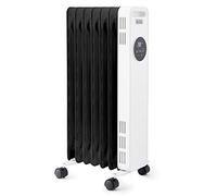 BLACK+DECKER BXRA43011GB Digital Oil Filled Radiator, 3 Heat Settings, Adjustable Thermostat and 24 Hour Timer, 1.5KW, White